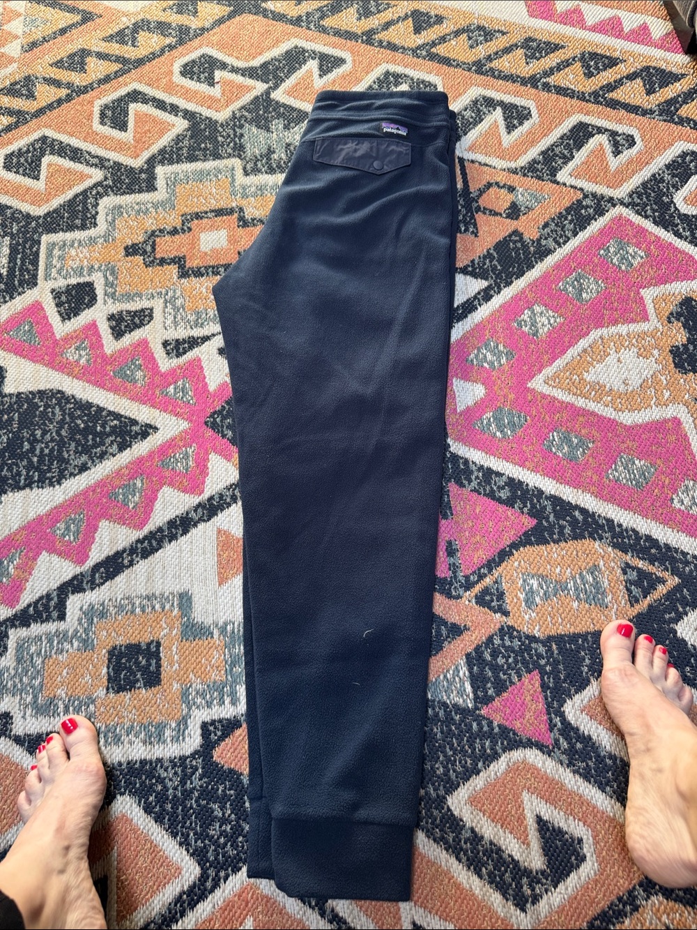 Patagonia navy Fleece Sweatpants with Back Pocket